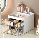 Organizador de mesa com porta em formato de coelho, gaveta para canetas/maquiagem, multiuso para escritório - Neverdie Store