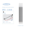 Kawaii 3 Cor Multifuncional Retrátil Caneta Gel 0.5mm Triangular Confortável Grip Pen Holder Papelaria Caneta