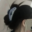 1 Presilha de Cabelo Criativa em Formato de Sardinha do Oceano, com Textura de Tubarão, Prendedor de Rabo de Cavalo e Enfeite de Cabelo Feminino