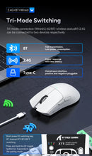 Attack Shark X11 Mouse Sem Fio Bluetooth Três Modos 2.4G PAW3311 RGB PC Base de carregamento magnético, Gaming E-sports Mouse