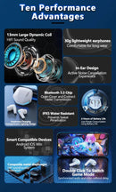 fones originais Lenovo GM2 Pro TWS Bluetooth 5.3 Wireless