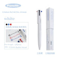 Kawaii 3 Cor Multifuncional Retrátil Caneta Gel 0.5mm Triangular Confortável Grip Pen Holder Papelaria Caneta