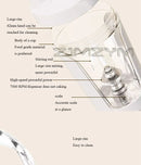 Copo misturador automático de 450ml, garrafa shaker portátil para proteína whey, recarregável via USB, alimentado por bateria, copo giratório para água.