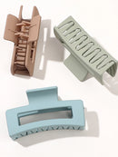 Conjunto de 7 Presilhas Grandes de Cabelo, Antiderrapantes, Quadradas e Foscas, para Mulheres e Meninas. Presilhas de Banana com Fixação Forte para Cabelos Grossos e Finos