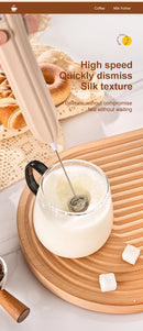 Batedeira elétrica sem fio Mini batedeira para café Portátil Carregamento USB Bate automaticamente claras de ovo Creme Cozimento caseiro