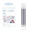 Kawaii 3 Cor Multifuncional Retrátil Caneta Gel 0.5mm Triangular Confortável Grip Pen Holder Papelaria Caneta