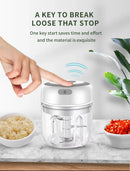 Máquina de Cozinha Multifuncional Automática com Moedor de Carne Doméstico, Misturador de Alimentos Complementares para Bebês e Alho Picado