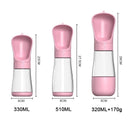 Garrafa de água portátil para cães com recipiente para comida, dispensador de água 2 em 1 para viagens, ideal para cães de pequeno e grande porte, gatos e labradores.