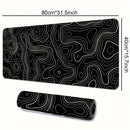 1PC Large Mouse Pads For Desk, Gaming Mouse Pad, Mouse Pad with Stitched Edges and Non-Slip Rubber Base, Extended Mouse Pad