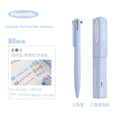Kawaii 3 Cor Multifuncional Retrátil Caneta Gel 0.5mm Triangular Confortável Grip Pen Holder Papelaria Caneta