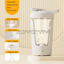 Copo misturador automático de 450ml, garrafa shaker portátil para proteína whey, recarregável via USB, alimentado por bateria, copo giratório para água.