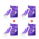 Fitas clareadoras roxas para dentes: clareiam os dentes, removem placa bacteriana, manchas, promovem higiene bucal, reduzem a sensibilidade e são ideais para clareamento dental.