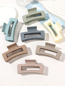 Conjunto de 7 Presilhas Grandes de Cabelo, Antiderrapantes, Quadradas e Foscas, para Mulheres e Meninas. Presilhas de Banana com Fixação Forte para Cabelos Grossos e Finos