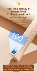 Batedeira elétrica sem fio Mini batedeira para café Portátil Carregamento USB Bate automaticamente claras de ovo Creme Cozimento caseiro