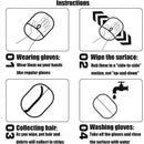 LUVA ELÁSTICA PARA REMOÇÃO DE PELOS