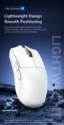 Attack Shark X11 Mouse Sem Fio Bluetooth Três Modos 2.4G PAW3311 RGB PC Base de carregamento magnético, Gaming E-sports Mouse