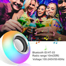 Caixa de som LED de 12W com Bluetooth e controle remoto. Caixa de som LED com Bluetooth e luzes coloridas.