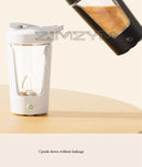Copo misturador automático de 450ml, garrafa shaker portátil para proteína whey, recarregável via USB, alimentado por bateria, copo giratório para água.