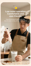 Batedeira elétrica sem fio Mini batedeira para café Portátil Carregamento USB Bate automaticamente claras de ovo Creme Cozimento caseiro