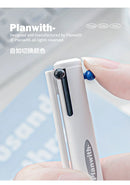 Kawaii 3 Cor Multifuncional Retrátil Caneta Gel 0.5mm Triangular Confortável Grip Pen Holder Papelaria Caneta