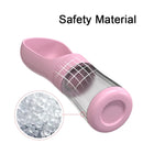 Garrafa de água portátil para cães com recipiente para comida, dispensador de água 2 em 1 para viagens, ideal para cães de pequeno e grande porte, gatos e labradores.