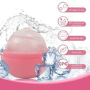 Rolo de gelo de 1 peça para rosto e olhos, ferramentas de cuidados com a pele de cubo de rolo de gelo de beleza facial, molde de gelo de silicone