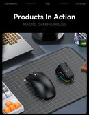 Attack Shark X11 Mouse Sem Fio Bluetooth Três Modos 2.4G PAW3311 RGB PC Base de carregamento magnético, Gaming E-sports Mouse