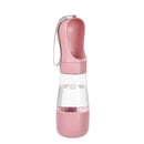 Garrafa de água portátil para cães com recipiente para comida, dispensador de água 2 em 1 para viagens, ideal para cães de pequeno e grande porte, gatos e labradores.