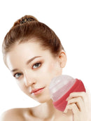 Rolo de gelo de 1 peça para rosto e olhos, ferramentas de cuidados com a pele de cubo de rolo de gelo de beleza facial, molde de gelo de silicone