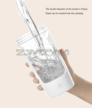 Copo misturador automático de 450ml, garrafa shaker portátil para proteína whey, recarregável via USB, alimentado por bateria, copo giratório para água.