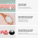 Rolo de gelo de 1 peça para rosto e olhos, ferramentas de cuidados com a pele de cubo de rolo de gelo de beleza facial, molde de gelo de silicone